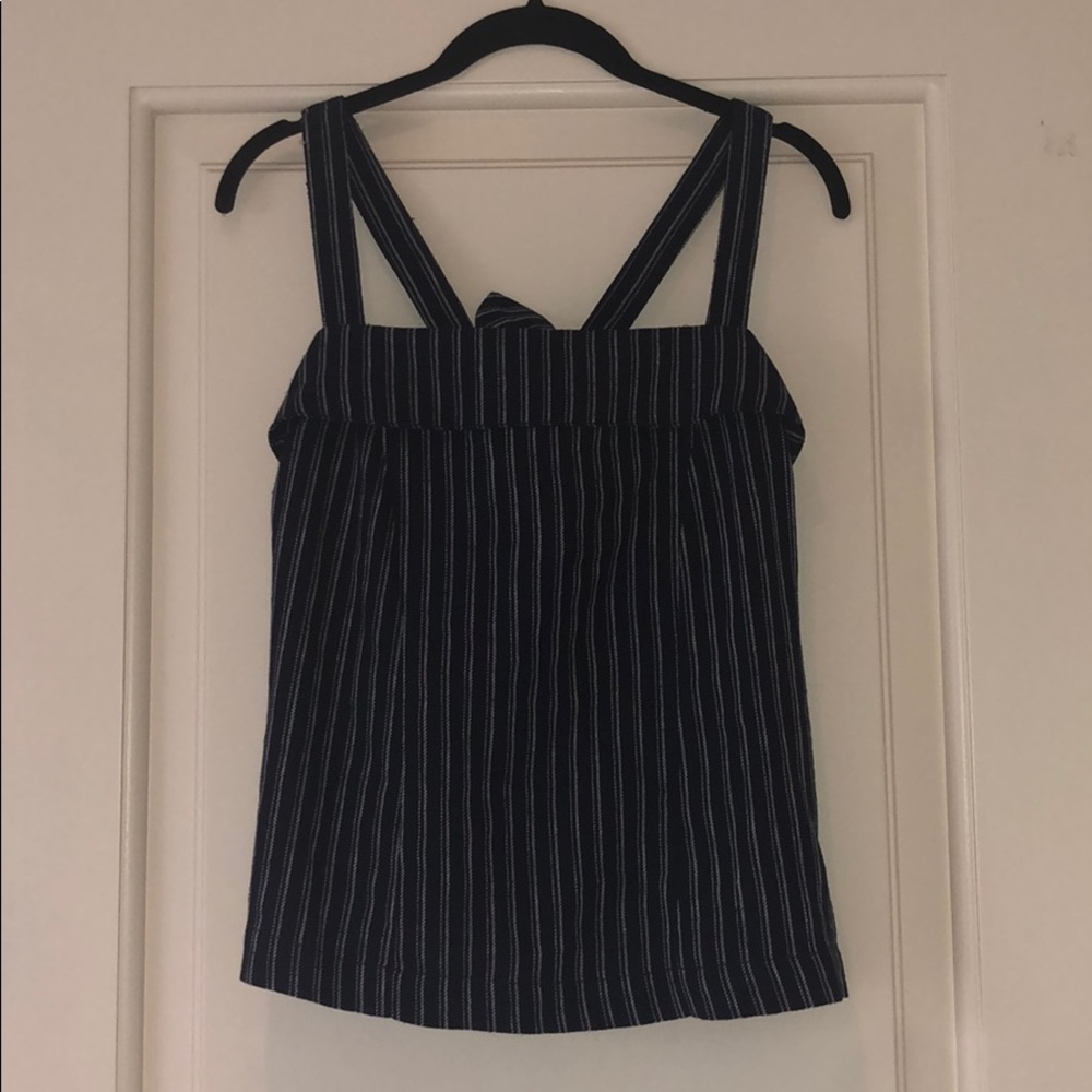 J Crew (Point Sur) Navy Top